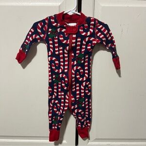 Hanna Andersson Candy Cane Christmas Pajamas Sz 3-6M 60cm